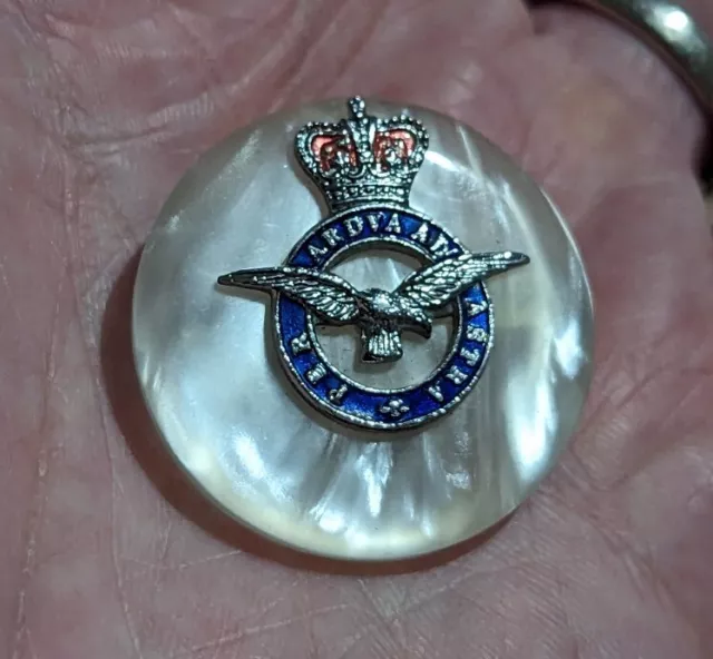 RAF Royal Air Force Vintage Sweetheart Pin Badge Brooch
