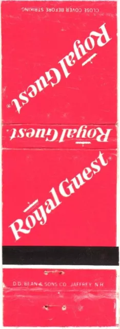 Royal Guest Logo Advertising Vintage Matchbook Cover