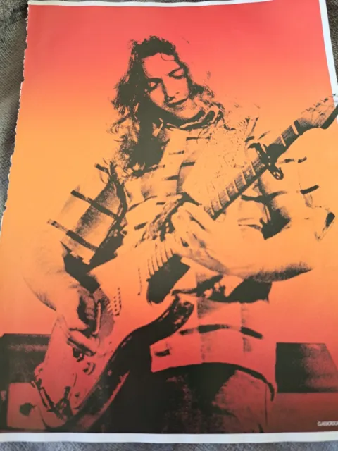 Rory Gallagher - A4 full page magazine poster / photo