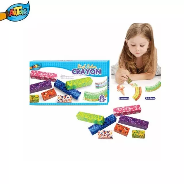 ARTOYS 7 Premium Rich Color Crayons Non Toxic Safe For Children