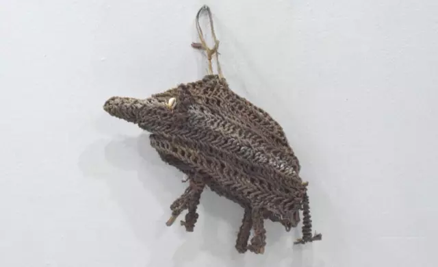 Papua New Guinea Woven Fiber Pig Iatmul