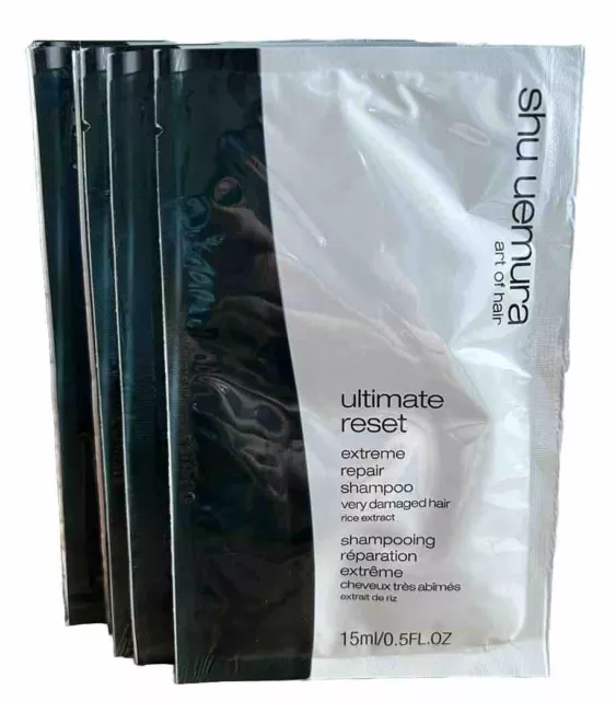 Shu Uemura Ultimate Reset Extreme Repair Shampoo 6 Sachets 15ml Each 90ml Total