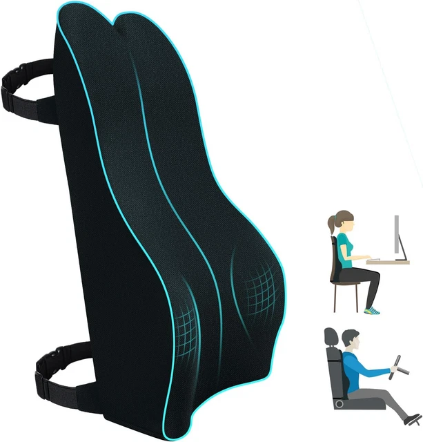 Lumbar Support Pillow for Office Chair - Lumbar Support Pillow for Car -Memory F