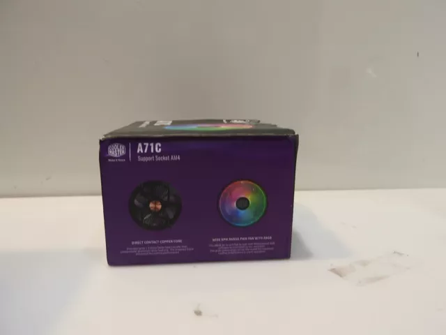 Cooler Master A71C A.RGB 120mm addressable RGB PWM LED fan anodized black alumin 2