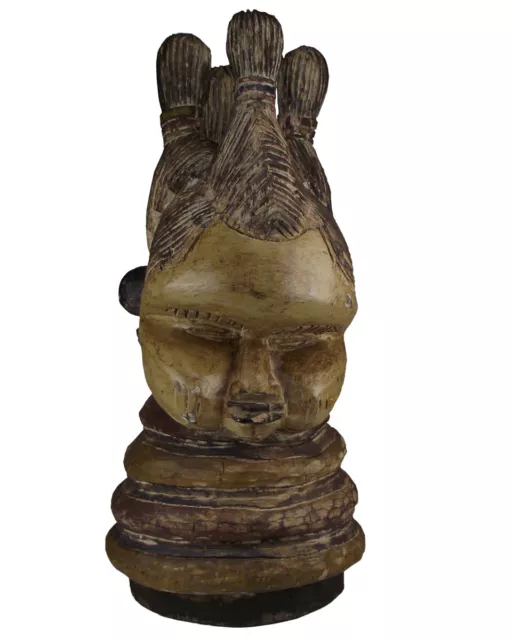 Afrika Mende Helmmaske Sierra Leone / Liberia Stammeskunst Tribal Art