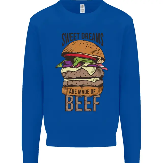 Felpa maglione da uomo Food Sweet Dreams Beef Funny Chef barbecue cuoco 10