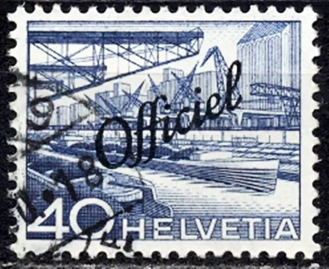 Timbre De Suisse  Service  N°Y.v. 292   Oblitere  Scan Contractuel