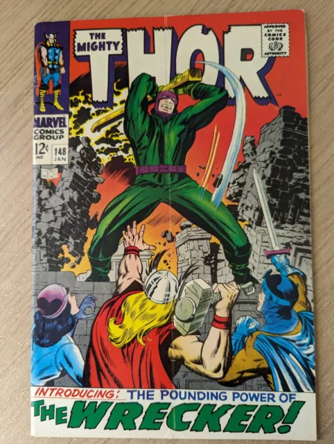 The Mighty THOR #148 1ST APP OF THE WRECKER / ORIGIN OF BLACK BOLT