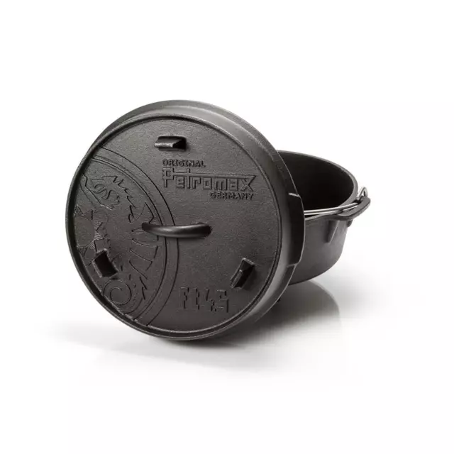 4L Feuertopf Dutch Oven FT4.5 ohne Füße für 2 - 5 Personen Petromax Gusseisen
