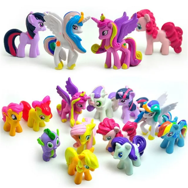 12Stk My Little Pony Prinzessin Regenbogen Actionfigur Modell Tortenfiguren Toys