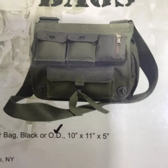 Rothco Venturer Survivor Heavyweight  Shoulder Bag 10”x11”x5 Camo Army Green