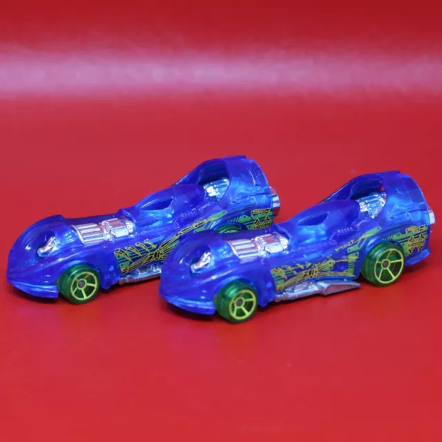 2 2020 Hot Wheels #48 Power Rocket Blue HW X-Raycers 1:64 Loose OH5sp