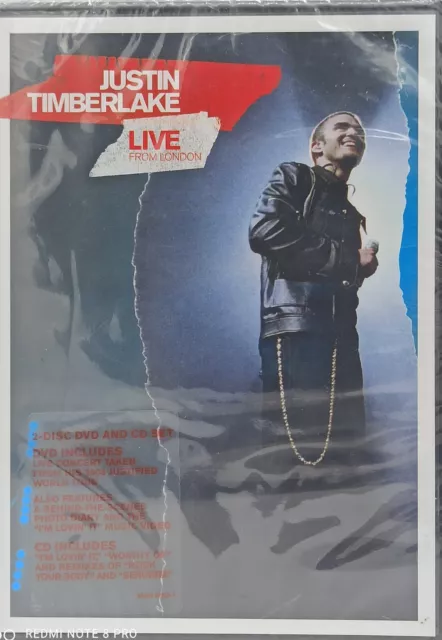 DVD JUSTIN TIMBERLAKE - LIVE FROM LONDON  neuf sous blister