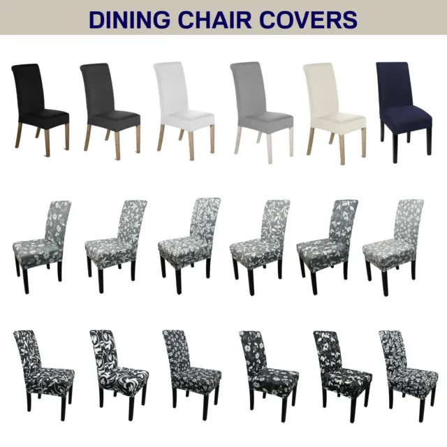 Dining Chair Seat Covers Spandex Slip Banquet Home Protective Stretch Covers UK