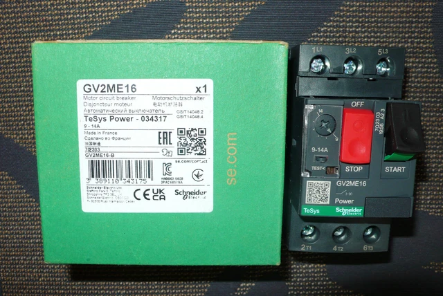 Disjoncteur Triphasé Schneider Electric - 32A - Courbe D - A9F75332 - Merlin Gerin
