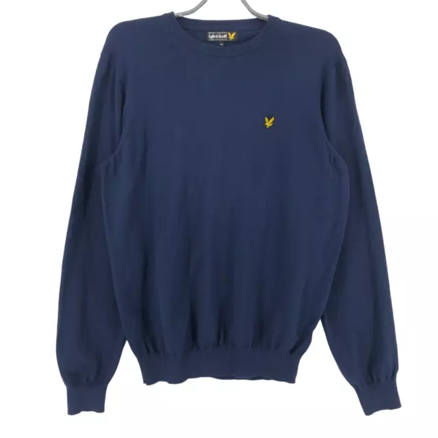 Lyle & Scott Casual da Uomo Blu Maglione Girocollo Maglione Cardigan Taglia XL