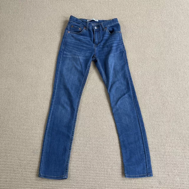 Boys Levis 512 Slim Taper Stretch Jeans Blue Size 14A