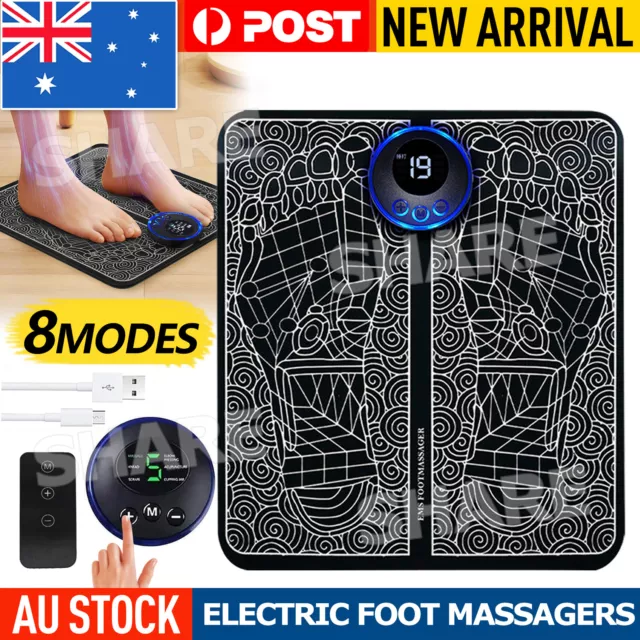 EMS Electric Foot Massager Mat Relax Muscle Stimulator Leg Shaping Massage Pad