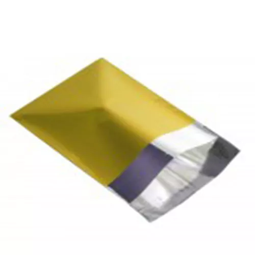 1000 sacs postaux jaune métallique 9"x12" feuille mailing