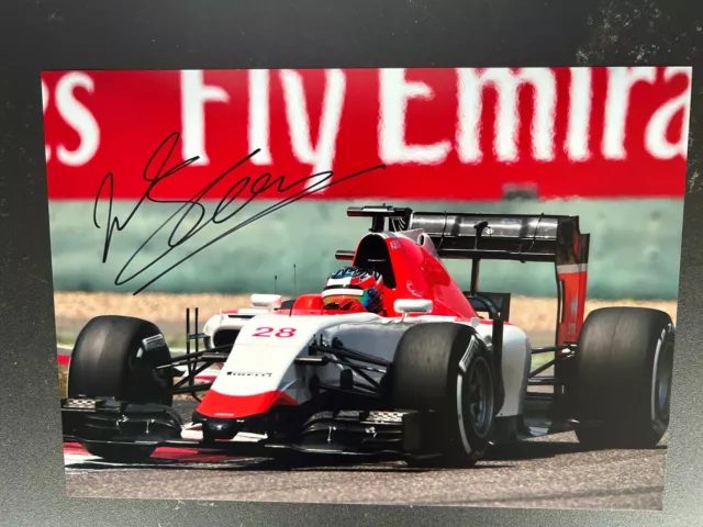 ​Will Stevens Hand Signed 12x8 Photo F1 Autograph Manor Marussia