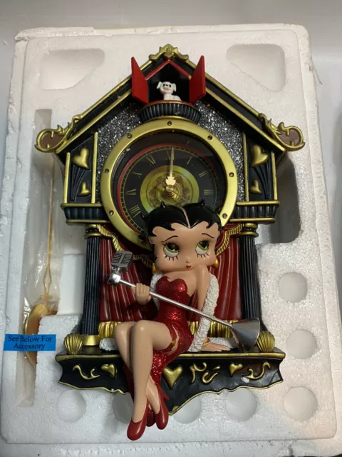 The Bradford Exchange Sculpted Betty Boop Cuckoo Clock with Lights and Sound 052