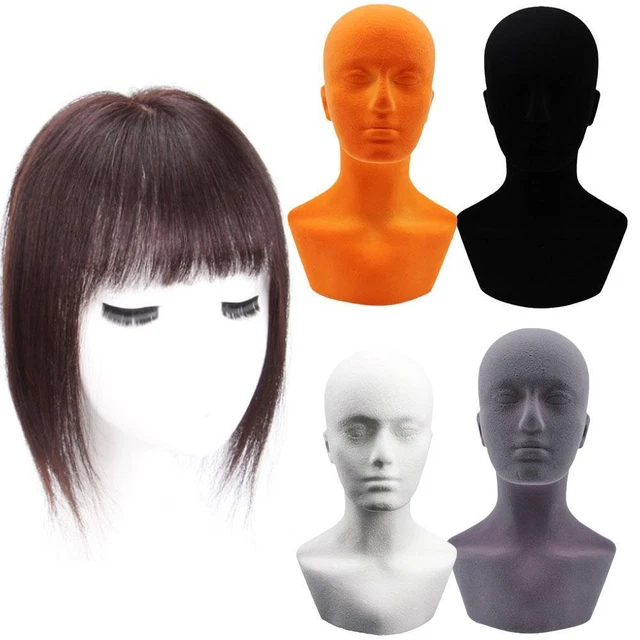 Cabeza de maniquí Cabeza de espuma Soporte de exhibición para pelucas Tapas Peluca Soporte Sombreros VENTA V7G6