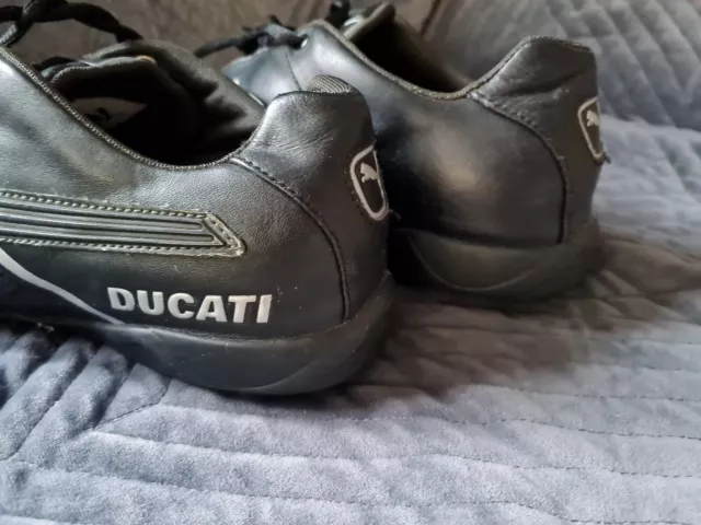 PUMA DUCATI LEATHER Biker Motorcycle Jacket Black Small mens