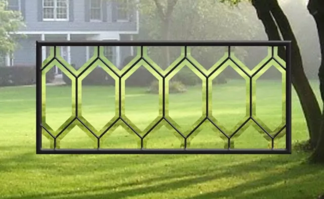 Custom Pair • Stained Glass Window Double House Beveled Glass