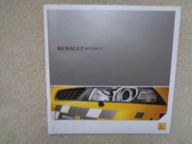 Renaultsport (Clio 197/Cup/Megane 225 (Cup) /230 F1 Team R26) Brochure/CD - Mint