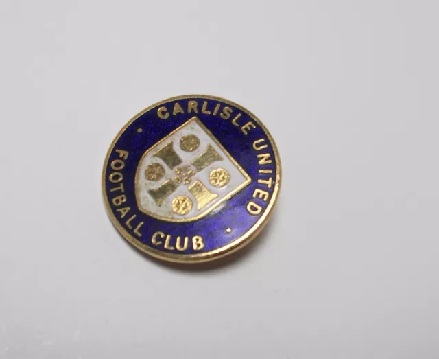 Carlisle United Fc - Vintage Enamel Crest Badge