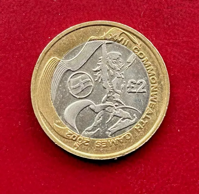 G.B, 2002, Manchester Commonwealth Games Circulated £2 Coin