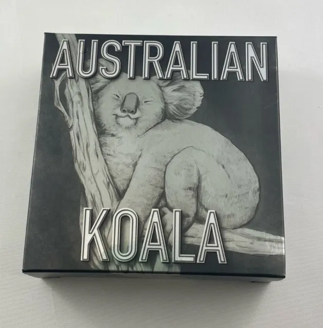 2017 Australian Koala 2oz 99.99% Silver High Relief Antiqued Coin - Perth Mint -