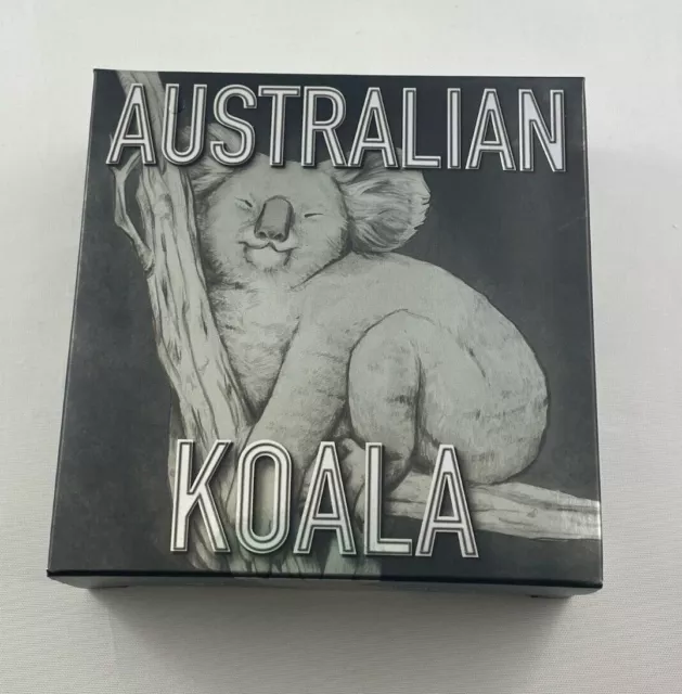 2017 Australian Koala 2oz 99.99% Silver High Relief Antiqued Coin - Perth Mint -