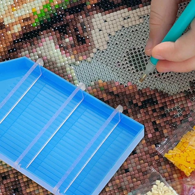 Bandejas de pintura de diamantes grandes placas de diamantes de estrás de diamante hágalo usted mismo