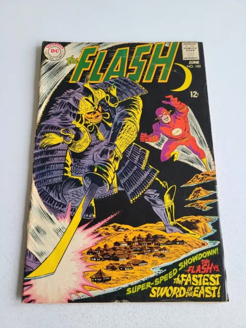 Flash  #180 ,1st Samuroids appearance, DC 1968 Comic Book , VG/F 5.0