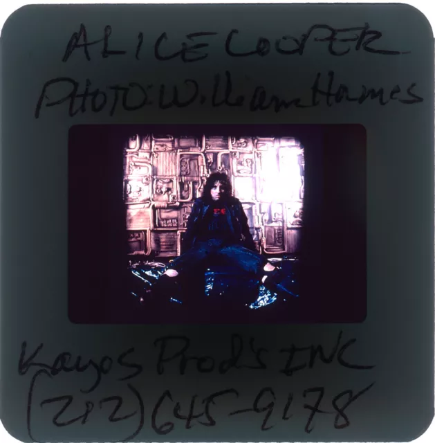 ALICE COOPER 35mm color slide WILLIAM HAMES Brutal Planet 2000