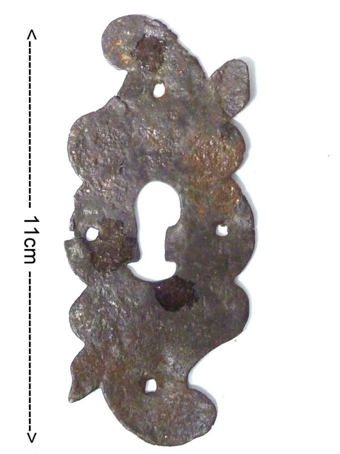 Original Schlüsselschild/Beschlag um 1780 11x5cm