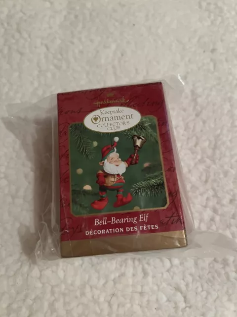 New!  Bell Bearing Elf Christmas Hallmark Keepsake Ornament NIB