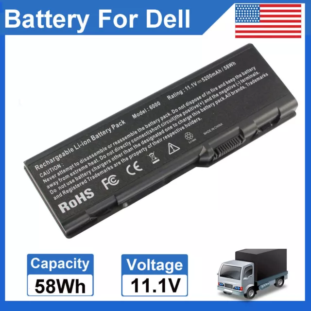 Battery for DELL Inspiron 6000 9200 9300 9400 E1705 XPS M170 M1710 5200mAh NEW