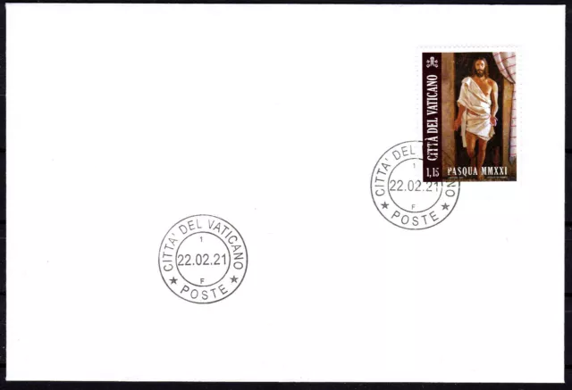 VATIKAN 2021 Offizieller Blanco FDC Mi.Nr.2020 OSTERN PASQUA Vaticano