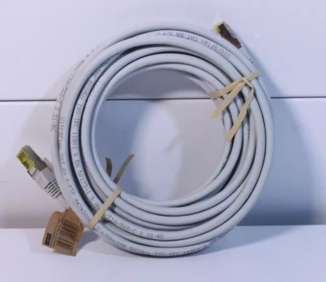 helos Patchkabel, S FTP (PIMF), CAT 6a, weiss 7,5m