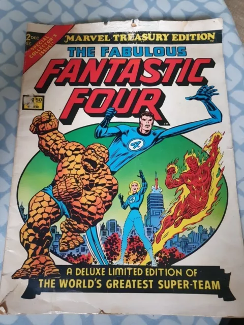 MARVEL TREASURY EDITION #2 - The Fabulous Fantastic Four - Lee & Kirby - Giant