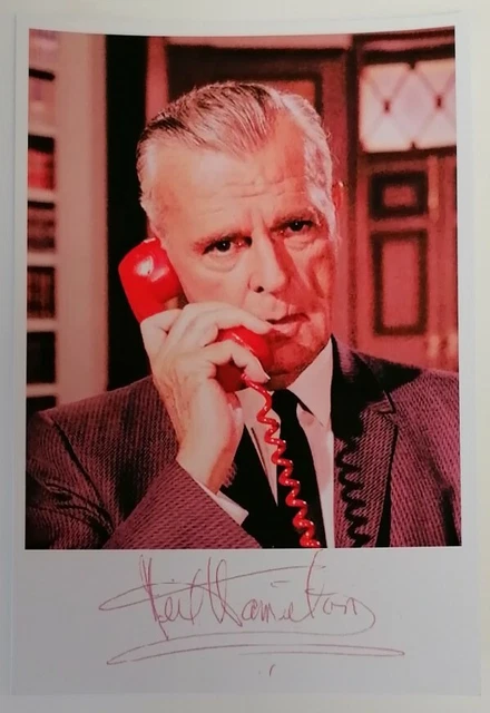 PRINT - 60s Batman TV Series Commissioner Gordon Neil 6"X4" Autograph Reprint