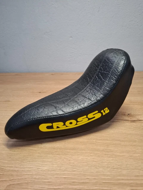 Selle De Vélo De Course Vintage GES Scudo - NOS (Neuve Ancienne Stock) - Noire Et Jaune - Fabriquée En Espagne