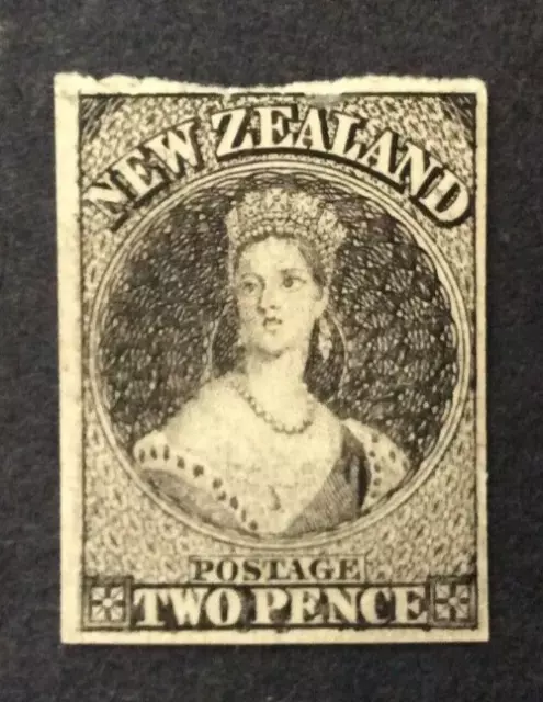 BroadviewStamps GB New Zealand imperf plate PROOF on card. MNH NGAI. Fine.