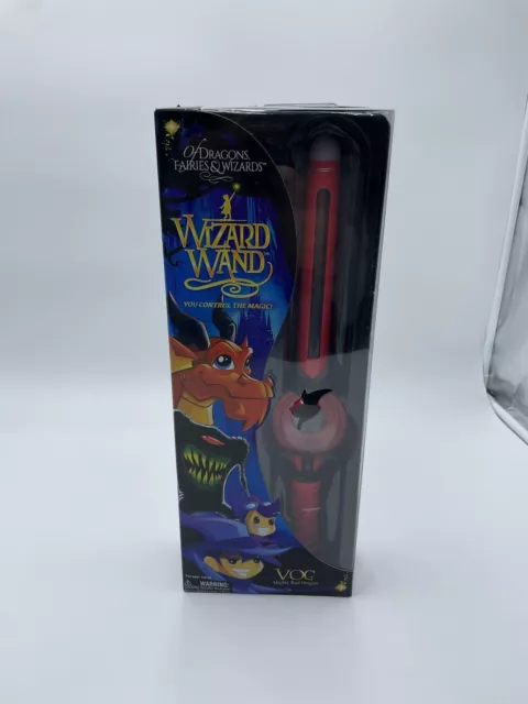 Mighty Wizard Wand: Of Dragons, Fairies, and Wizards Vog Hand Held Red Wand Red