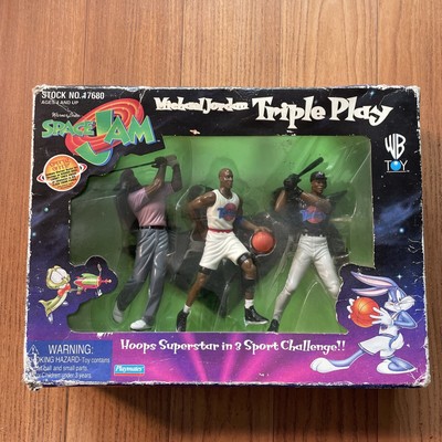 1996 warner bros looney tunes space jam michael jordan triple play figure set