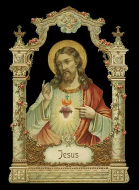 vintage style Die Cut Easter Jesus Christ For Scrapbooking Scrapbook projects