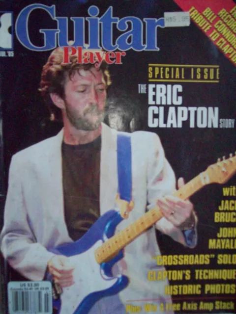 Guitar Player Magazine, July 1985 Eric Clapton Story Plus Flexi Disc Attached