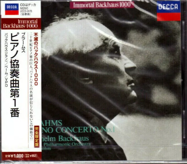 Wilhelm　Op.15　Import　Japan　Minor,　UK　BRAHMS:PIANO　PicClick　D　£12.89　CONCERTO　CD　NO.1　Backhaus